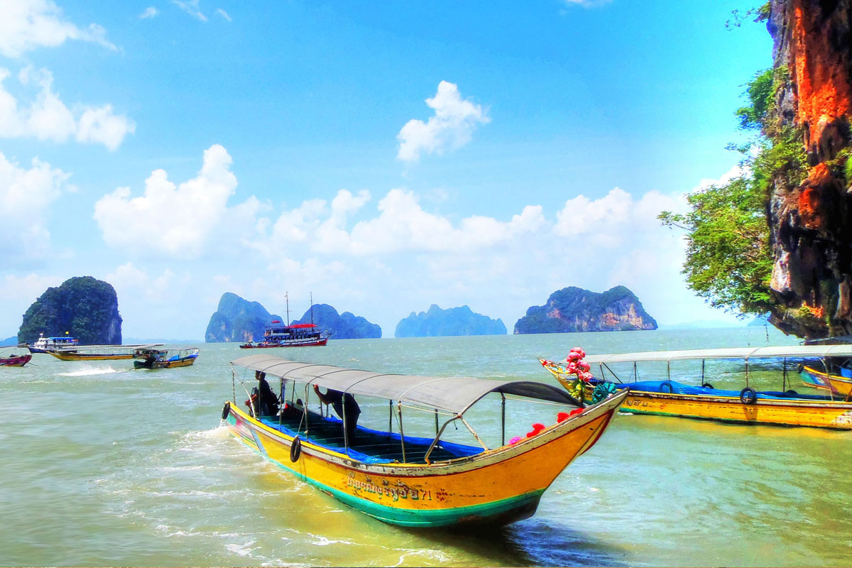 James Bond island tour, Phang Bay by long tail boat